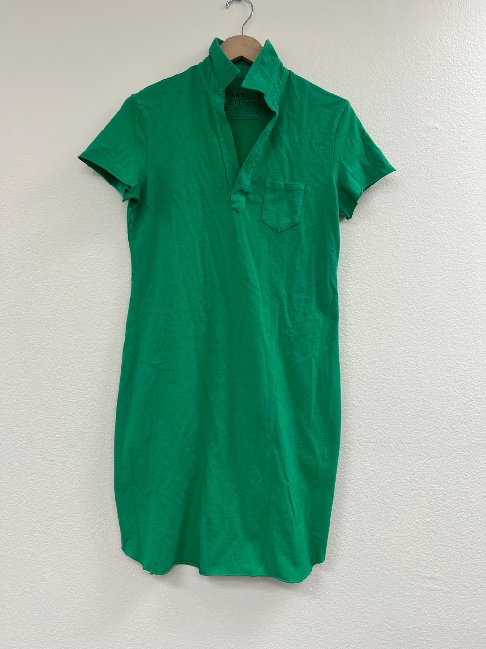 NWOT Frank & Eileen Green Polo Short Sleeve Dress Sz Small S